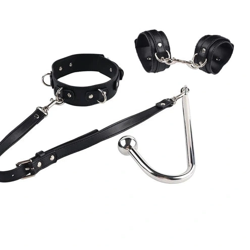 Anal Hooks Elegant Collar 5334 Anal Cuffs Beaded Hook and with 0125